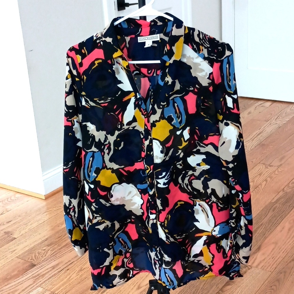 Dana Buchman Colorful Blouse